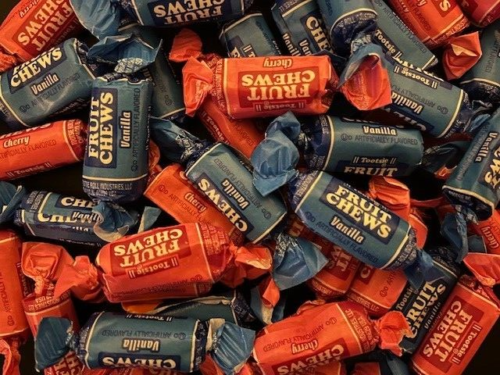 Tootsie Roll Fruit Chews BULK CANDY - 1/2 POUND BAG- {ALL CHERRY AND VANILLA} - Picture 2 of 3