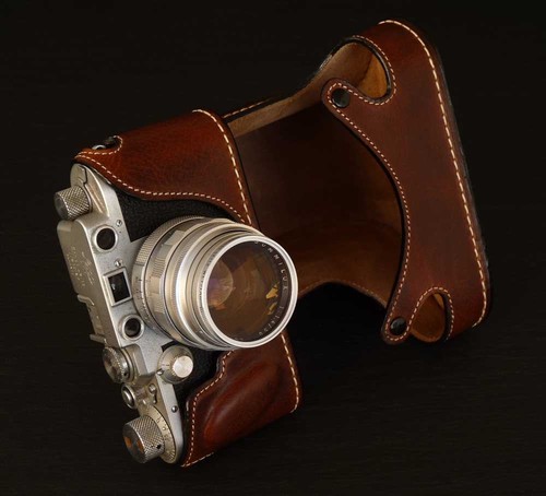 LUIGI FULL CASE FOR LEICA IIIG,IIIF,IIIC +BUMP+ STRAP+DHL,in NATURAL AGED BROWN - Picture 5 of 6