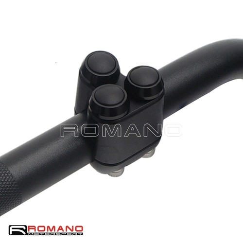 CNC 1 Self-Locking 2 Momentary Buttons Switch For Harley 1" 7/8" Motorcycle Bar - Picture 6 of 16