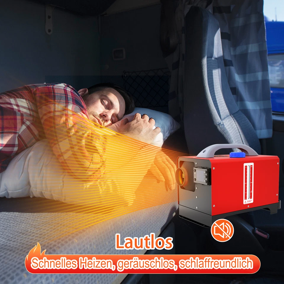 12V 8KW Diesel Standheizung Air Heater Luftheizung Integration Heizung LCD + FB - Bild 3 von 4