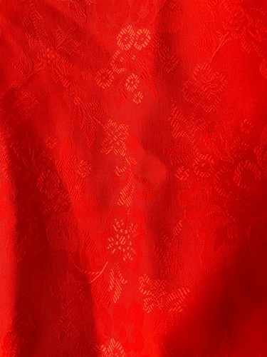 Vestido largo rojo vintage para mujer Richard Assatly Young Traditions talla mediana - Imagen 8 de 10