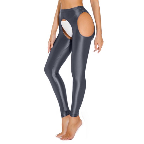 Pantalones para mujer Pantalones deportivos recortados Muslo Pantalones huecos Color liso Leggings - Imagen 56 de 87