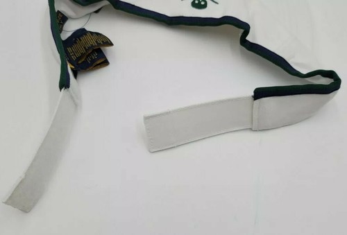 Ralph Lauren Rugby Skull/Crossbones White Embroidered Tennis Visor Hat OS One Sz - Picture 8 of 12