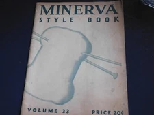Vintage 1934 Minerva Style Book, Volume 33, Knitting Crochet Women's Fashion