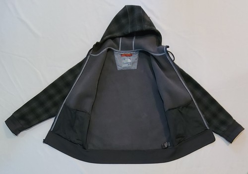 The North Face Outbound Asphalt Gray Plaid Hoodie Men's Size Large VGPC - Picture 6 of 12