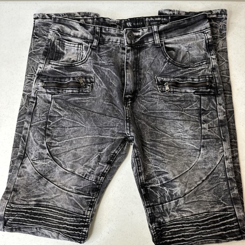 Waimea jeans skinny fit boys size 20 black med Wash streetwear pants
