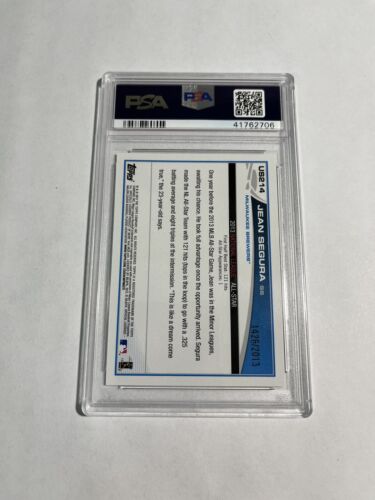 2013 Topps Update Jean Segura #US214 Gold Parallel /2013 PSA 8.5 Brewers - Picture 2 of 2