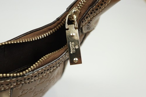 GUCCI Shoulder Bag Brown Guccissima Leather Bardot Joy Hobo Shoulder strap Zip - Picture 13 of 22
