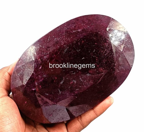 5000 Ct. Natural Huge Red Ruby Oval Faceted Cut EGL CERTIFIED Loose Gemstone - Picture 7 of 8