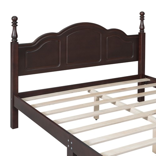 3-Pieces Bedroom Sets,Queen Size Wood Platform Bed and Two Nightstands - Picture 7 of 17