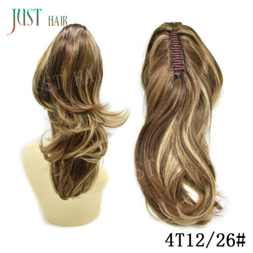 Natural Thick Claw Clip PonyTail Wavy Hair Piece Jaw Ponytail As Human Blonde US - Picture 24 of 52