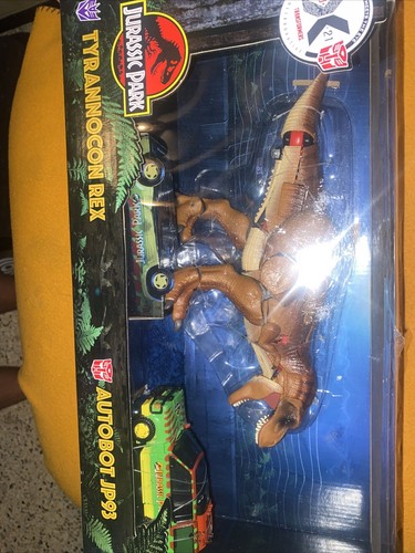 Hasbro Tyrannocon Rex & Autobot JP93 Transformers Jurassic Park F0632 NEW SEALED - Picture 2 of 8