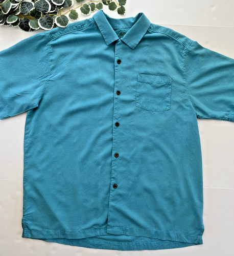 Camisa Tommy Bahama Calce Original 100% Seda Estilo Hawaiano Para Hombre Talla L - Imagen 2 de 8