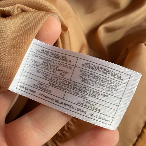 Vintage Avon Puffer Jacket Coat L Copper Brown Faux Fur Collar Western Rancher - Picture 6 of 6