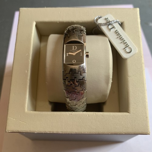Christian Dior Paris Diorific watch Bracelet Swiss Made Extra Links Herringbone - Picture 1 of 12