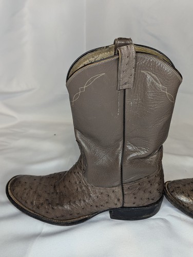 Botas de Vaquero Vintage Rios of Mercedes Pluma Completa Avestruz, Talla 9D - Imagen 7 de 14