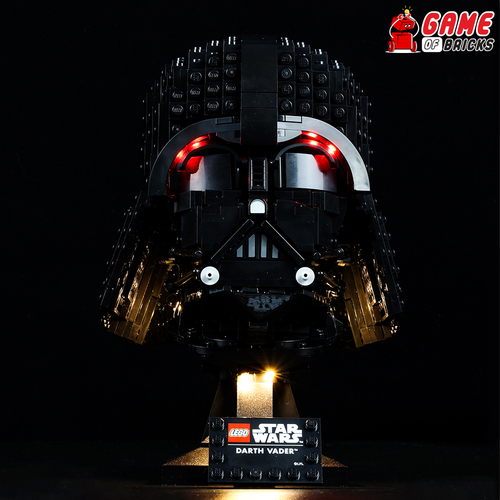 LED Light Kit for Darth Vader Helmet - Compatible with LEGO® 75304 Set (Classic) - Picture 7 of 12