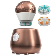 TAO Clean Orbital Facial Brush System with UV Sanitizing Base in Rose Gold NEW