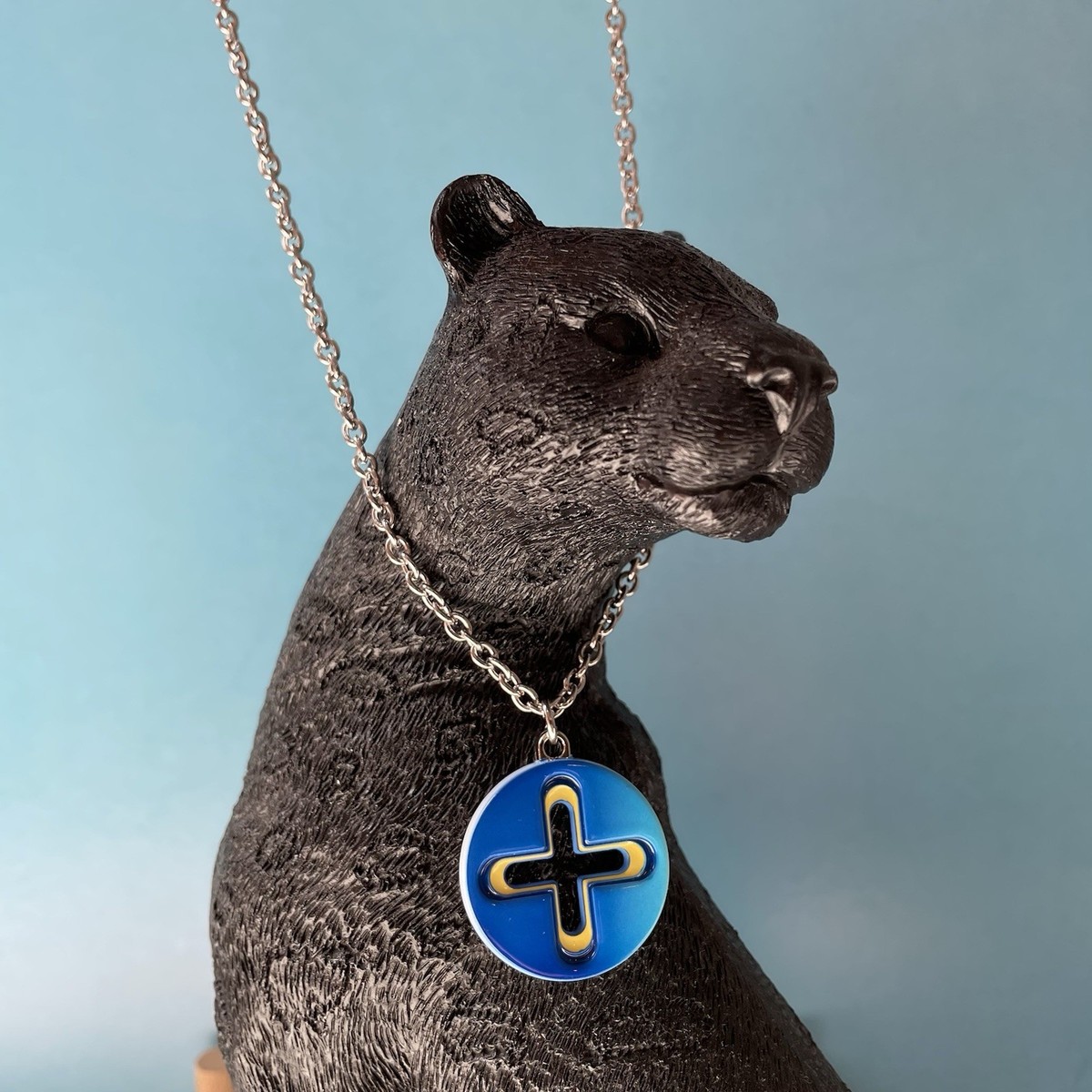 Homer Plus Pendant Bubble Blue ネックレス Homer Plus Pendant Necklace - Blue, Sterling Silver Pendant