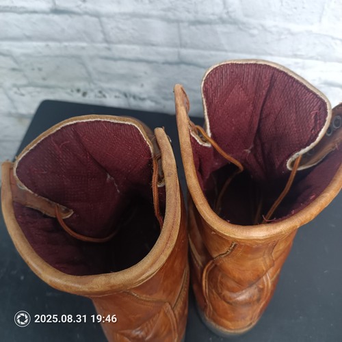 Original Vintage DANNER 6042 Men's Brown Heavy Leather Work Boots sz 9 D. s16 - Picture 9 of 11