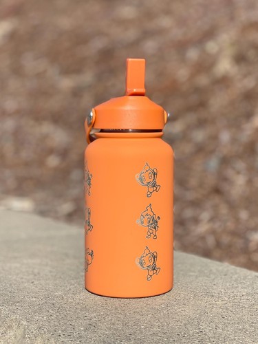 Chimchar Trinkflasche graviert Kaffeebecher mit Cafe Kostüm, Sinnoh Starter - Bild 7 von 10