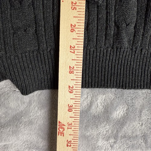Eddie Bauer Gray Cable Knit Sweater Men’s Size XL Tall Vintage 90’s Fishing - Picture 6 of 9