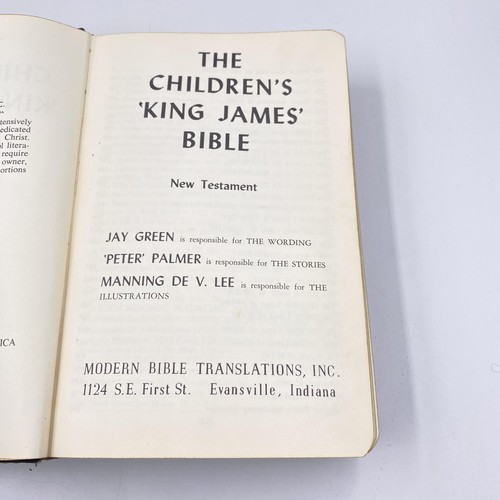 Vintage 1960 Children's King James Bible New Testament USA Hardcover Illus Maps - Bild 6 von 10