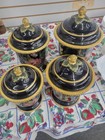 Certified International Raymond Waites Bali Pattern Canister Set Of 4 With Lids