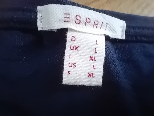 ESPRIT Langarm Shirt Gr. L mit maritimen Muster dunkelblau - NEU - - Bild 8 von 8