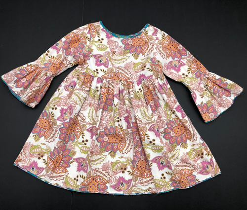 Blue Juniper girls colorful floral peasant country casual dress  size 4 - Picture 1 of 7