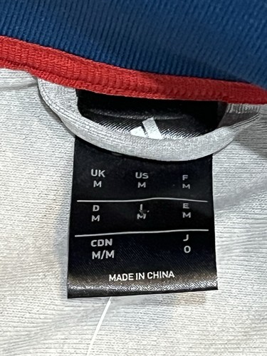 NUEVO CON ETIQUETAS FCB Bayern Munchen Fútbol Fútbol Adidas Camiseta de Pista Cremallera Completa Chaqueta Mediana - Imagen 7 de 10