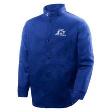 Steiner 1150-S Pro-Series Weldlite FR Cotton Welding Jacket 30" Long Blue Small