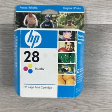 Genuine HP 28 Tri Color Ink Cartridge New Sealed EXP
