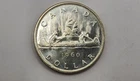 1960 Canada 1 Dollar Silver Coin - Elizabeth II 1st Portrait - KM#54