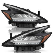 For 2019 2020 2021 Nissan Murano Full Led Black Headlights Headlamps Leftright