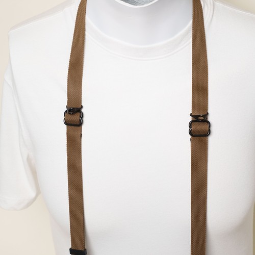 Dual Adjustable Camera Neck Strap w/ Peak Design Anchors COYOTE / COPPER TAN - Picture 6 of 16