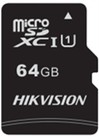 Micro-Sd Hiksemi (By Hikvision) 64GB C1 Class 10 UHS-I + Adaptateur - HS-TF-C1