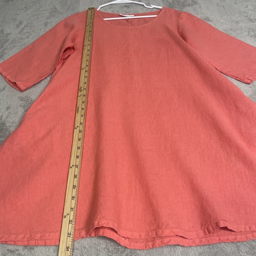 Bryn Walker Top Women’s XXS Coral 100% Linen Dress Hopper Tunic Pockets Boho - Picture 6 of 14