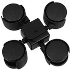  4 Pcs Chair Caster Wheel Furniture Wheels Attachable for Luggage
