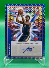 2024-25 Topps Finest Basketball Yves Missi Colossal Shots Auto Blue Geometric RC