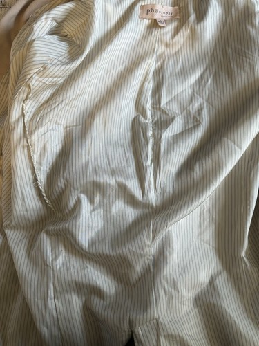 PHILOSOPHY One Button Long Sleeve Stretch Blazer w/ Lining Women's Size L - Picture 6 of 10