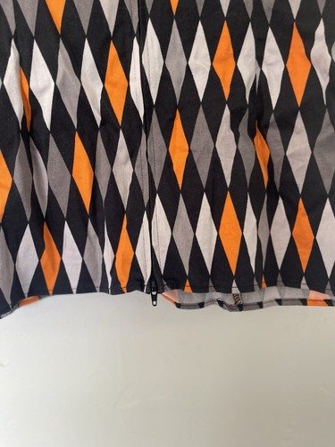 Pinup Couture Harlequin Rare Geometric Patterned Top Sz 2X - Picture 4 of 6