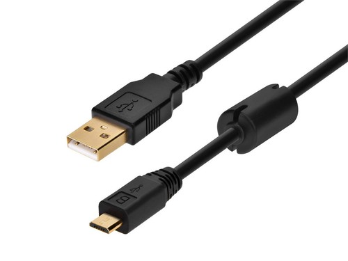 Monoprice USB Type-A to Micro Type-B 2.0 Cable - 6ft - Black, 5-Pin, 28/24AWG - Picture 1 of 6