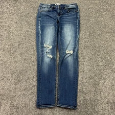 Vigoss Jeans Womens 28 Blue Jagger Skinny Stretch Medium Wash Denim Preppy City