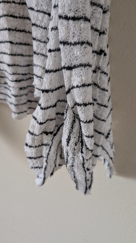 Women's We The Free Crop Summer Sweater White Stripes Size S Cute - Picture 3 of 9