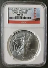 2011 (S) $1 American Silver Eagle Dollar NGC MS69