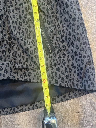 Weiche Umrandung 2x lange Nylonjacke Animal Print lang Frühlingsjacke Mantel - Bild 7 von 9