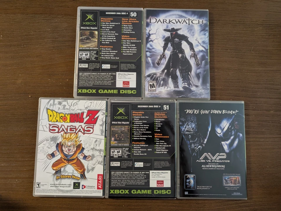 Lot 5 Original Xbox Demo Discs In Cases, Clean, Lego, Star Wars, Doom, DAH, TES - Image 2 of 4