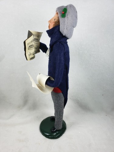 Vintage Byers Choice The Carolers Weihnachten viktorianischer Mann hält Musik 13" groß - Bild 4 von 8