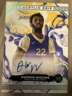NBAカード ANDREW WIGGINS AUTO ウィギンズ サイン 2024-25 Panini NBA Hoops Andrew Wiggins Teal Parallel #/175